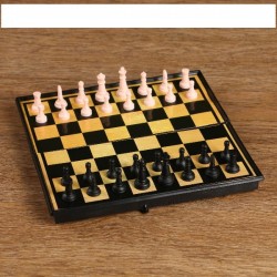 Настольная игра 3 в 1 "Атели": шашки, шахматы, нарды, 19 х 19 см 